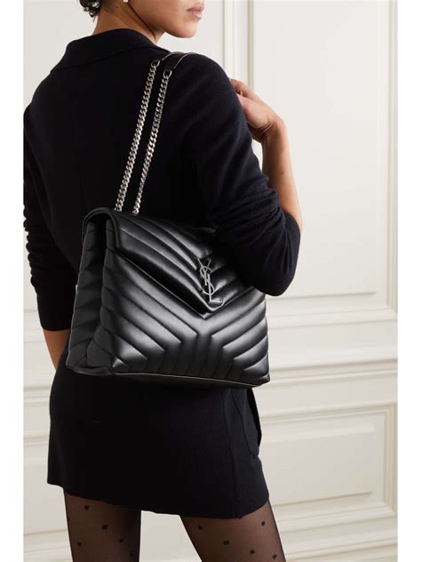 ysl loulou medium weiß|saint laurent quilted shoulder bag.